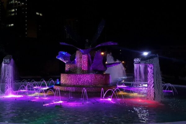 LED Light Display at the Revamped Tinubu Square