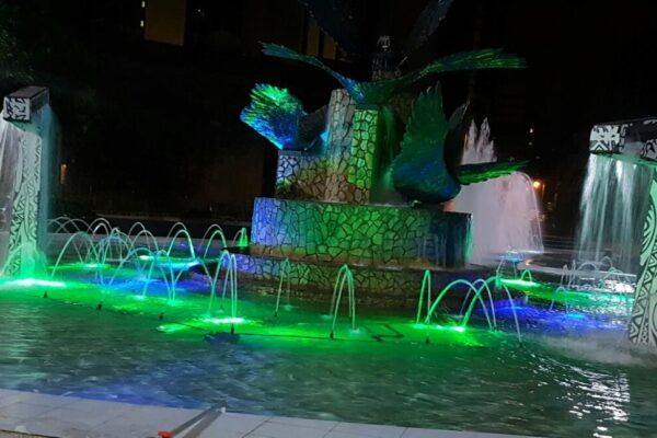 Led Light Display at the Revamped Tinubu square.